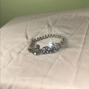 Elegant Gold and Silver Beaded Bracelet